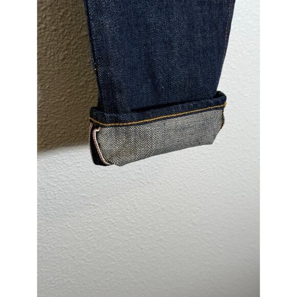 Gap Selvedge Jeans 28x30 Blue Raw Wash Stretch Kaihara Japanese Rockabilly - Picture 4 of 14
